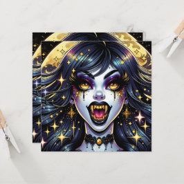 Comic Book Stijl Vampier Halloween Feest