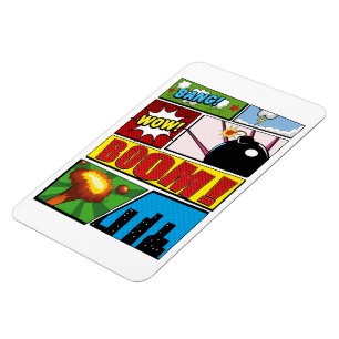 Comic Book stripboek lettertypen! Magneet