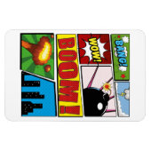 Comic Book stripboek lettertypen! Magneet (Horizontaal)