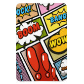 Comic Book stripboek lettertypen! Magneet (Verticaal)