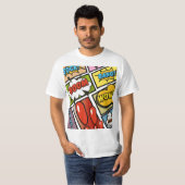 Comic Book stripboek lettertypen! T-shirt (Voorkant volledig)