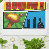 Comic Book stripboek lettertypen! Theedoek (Gevouwen)