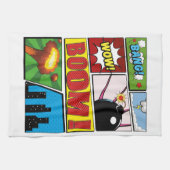 Comic Book stripboek lettertypen! Theedoek (Horizontaal)