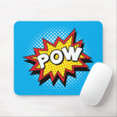 Comic Book Style Colorful POW Muismat (Met muis)