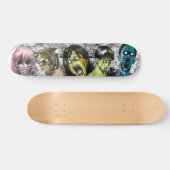 Comic Book Style Horror Zombies Persoonlijk Skateboard (Horizontaal)