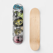 Comic Book Style Horror Zombies Persoonlijk Skateboard (Voorkant)