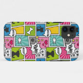 Comic Book Style Pet Patroon Case-Mate iPhone Case (Achterkant (horizontaal))