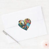 Comic Book Style Pop Art Voorstel Hart Sticker (Envelop)