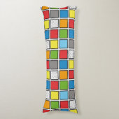 Comic Book Style Squares Body Pillow Lichaamskussen (Voorkant Verticaal)