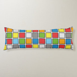Comic Book Style Squares Body Pillow Lichaamskussen