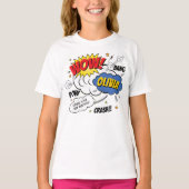 Comic Book Style Super Hero T-shirt (Voorkant)