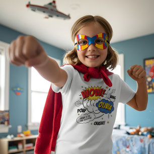 Comic Book Style Super Hero T-shirt