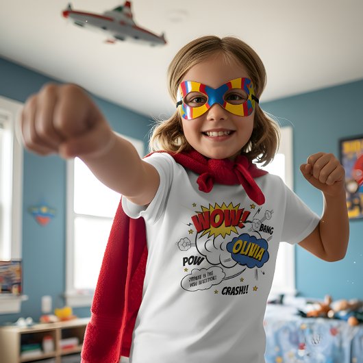 Comic Book Style Super Hero T-shirt