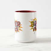 Comic Book Style Super Mom2 Mok (Midden)