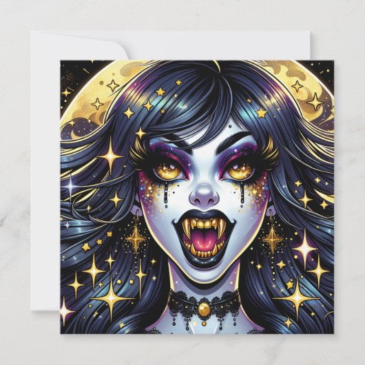 Comic Book Style Vampire Halloween Party (Voorkant)