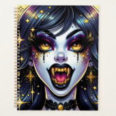 Comic Book Style Vampire Halloween Party Planner (Voorkant)