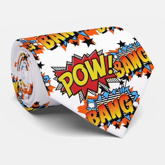 Comic Book Super Bubble Stropdas (Opgerold)