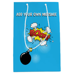 Comic Book Super Hero Birthday Boom Medium Cadeauzakje