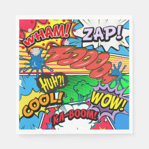 Comic Book Superheld Birthday Boy Napkins Servetten