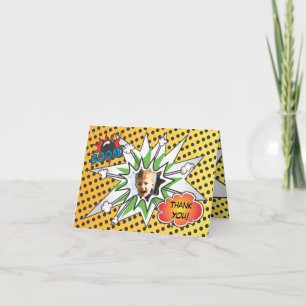 Comic Book Superheld Dank je wel Bedankkaart