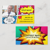 Comic Book Superheld Visitekaartje (Voorkant / Achterkant)