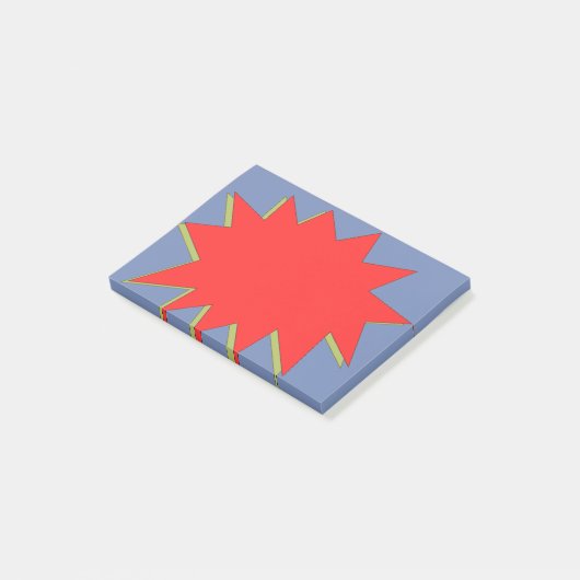 Comic Book Superheld Zap Post-it® Notes (Schuin)