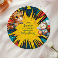 Comic Book Superhero Boy Baby shower