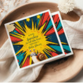 Comic Book Superhero Boy Baby shower Servet