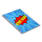 Comic Book Superhero Custom Spiral Notitieboek (Rechterzijde)