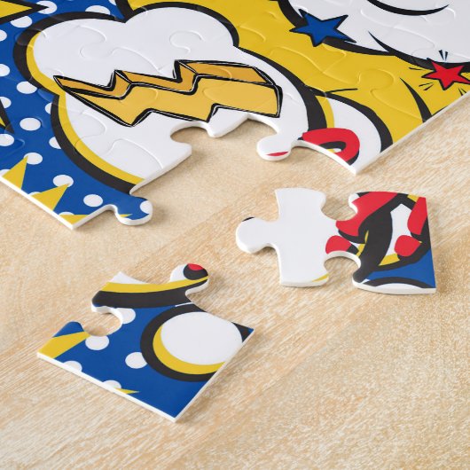 Comic Book Superhero  Legpuzzel (Zijkant)