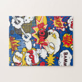 Comic Book Superhero  Legpuzzel (Horizontaal)