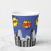 Comic Book Superhero Unieke Jongen Verjaardag Papieren Bekers (Voorkant)