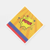 Comic Book Superhero Unieke Jongen Verjaardag Servet (Hoek)