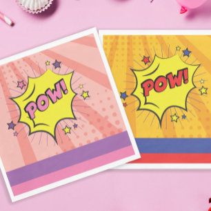 Comic Book Superhero Unieke Jongen Verjaardag Servet