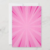 Comic Book Superhero Unieke Verjaardag van het Mei Kaart (Achterkant)