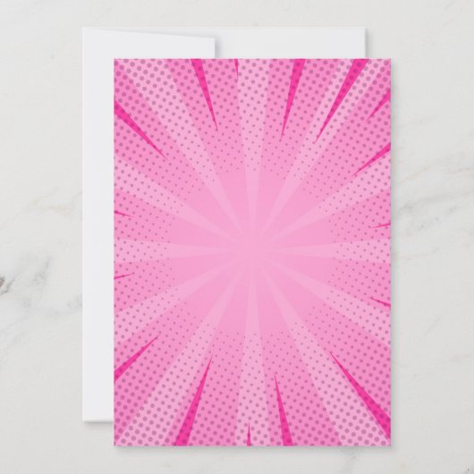 Comic Book Superhero Unieke Verjaardag van het Mei Kaart (Achterkant)