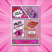 Comic Book Superhero Unieke Verjaardag van het Mei Kaart