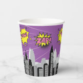 Comic Book Superhero Unieke Verjaardag van het Mei Papieren Bekers (Voorkant)