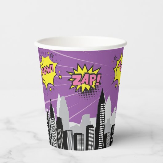 Comic Book Superhero Unieke Verjaardag van het Mei Papieren Bekers (Voorkant)