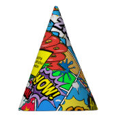 Comic Book Superhero Verjaardagsfeestje op maat Feesthoedjes (Rechts)