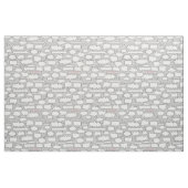 Comic Book Talk Bubbles Fabric Stof (Yard (91,4 cm))
