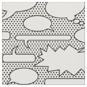 Comic Book Talk Bubbles Fabric Stof (Close Up)
