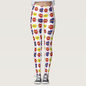 Comic Book Text Bubbles Leggings (Voorkant)