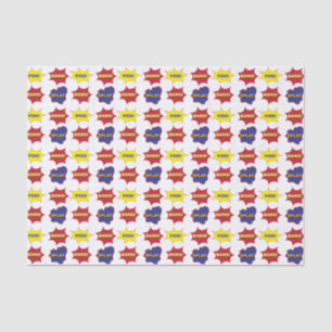 Comic Book Text Bubbles Patroon Tissuepapier