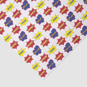 Comic Book Text Bubbles Patroon Tissuepapier (Detail)