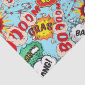 Comic Book Text & Word Bubbles Tissuepapier (Detail)