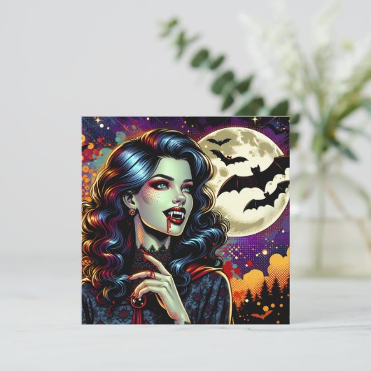 Comic Book Vampire Halloween Party (Staand voorkant)