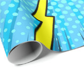 Comic book versus background, klassiek pop-art sty cadeaupapier (Rol Hoek)