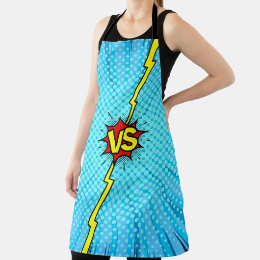 Comic book versus background, klassiek pop-art sty schort (Insitu)