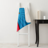 Comic book versus background, klassiek pop-art sty sherpa deken (In situ)